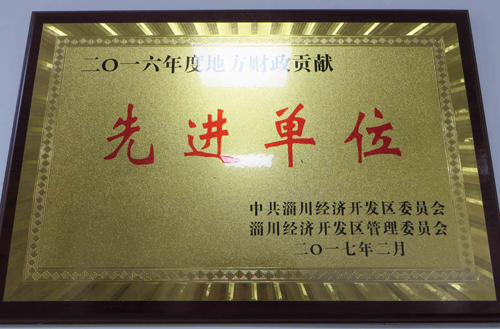 2016年度開發區地方財政貢獻先進單位
