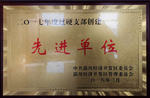 2017年度過硬支部（bù）創建（jiàn）先（xiān）進單位（wèi）