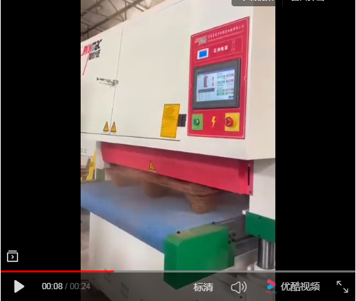 砂光機視頻-模壓托盤平麵（miàn）砂光機（jī）視頻-青島嘉銳興旺精密機械有限公（gōng）司